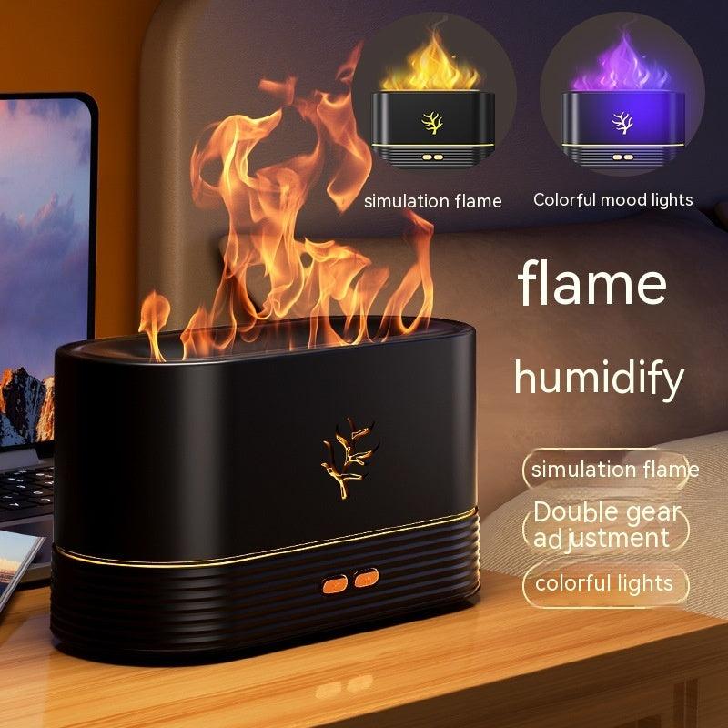 Flame humidifier, LED aroma diffuser, USB electric humidifier