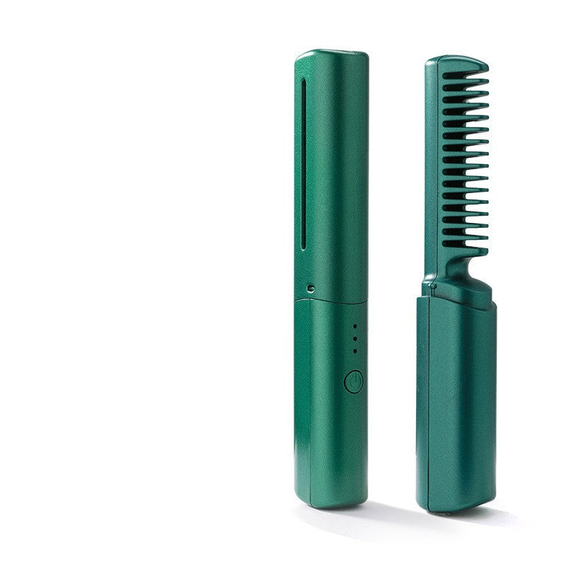 Professional Wireless Hair Straightener & Curling Brush (Hair Styling Tools)