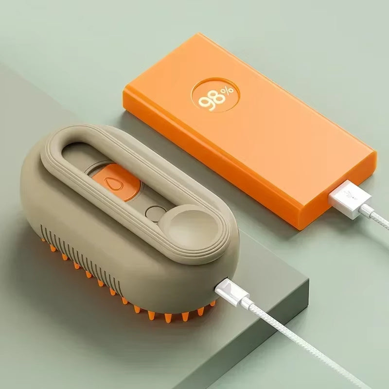 Steam Pet Comb Brush 3-in-1 Massager for Dogs & cats