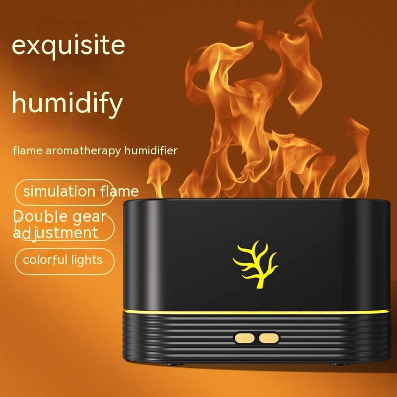 Flame humidifier, LED aroma diffuser, USB electric humidifier