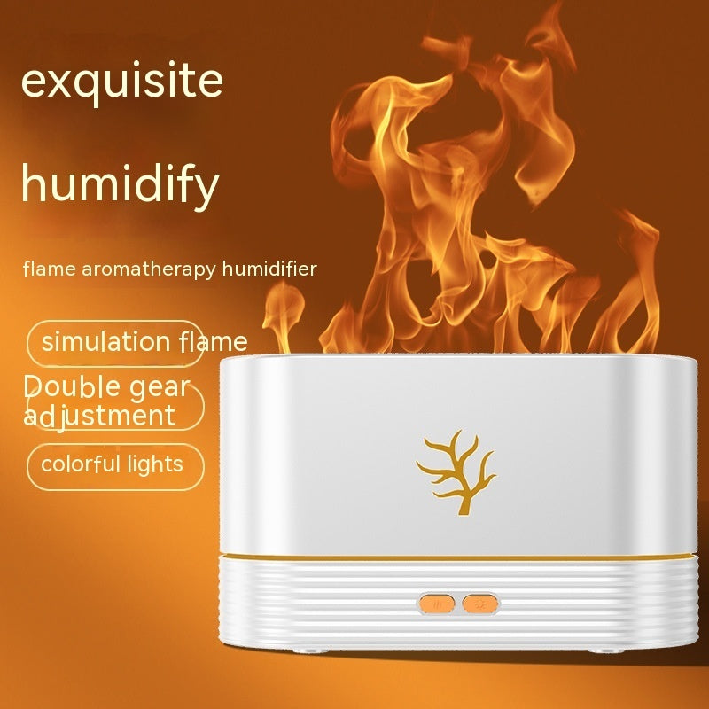 Flame humidifier, LED aroma diffuser, USB electric humidifier
