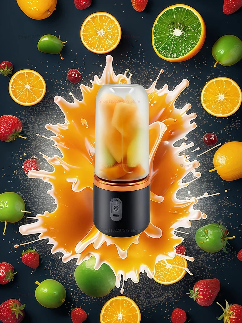 USB Rechargeable Wireless Juice Extractor for Smoothies Travel Compact