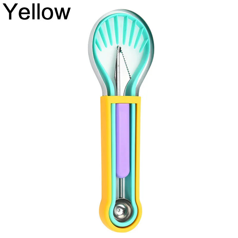 Fruit Peeler Cutter Pulp Separator Plastic Knife 3 In 1 Kitchen Vegetable Tools