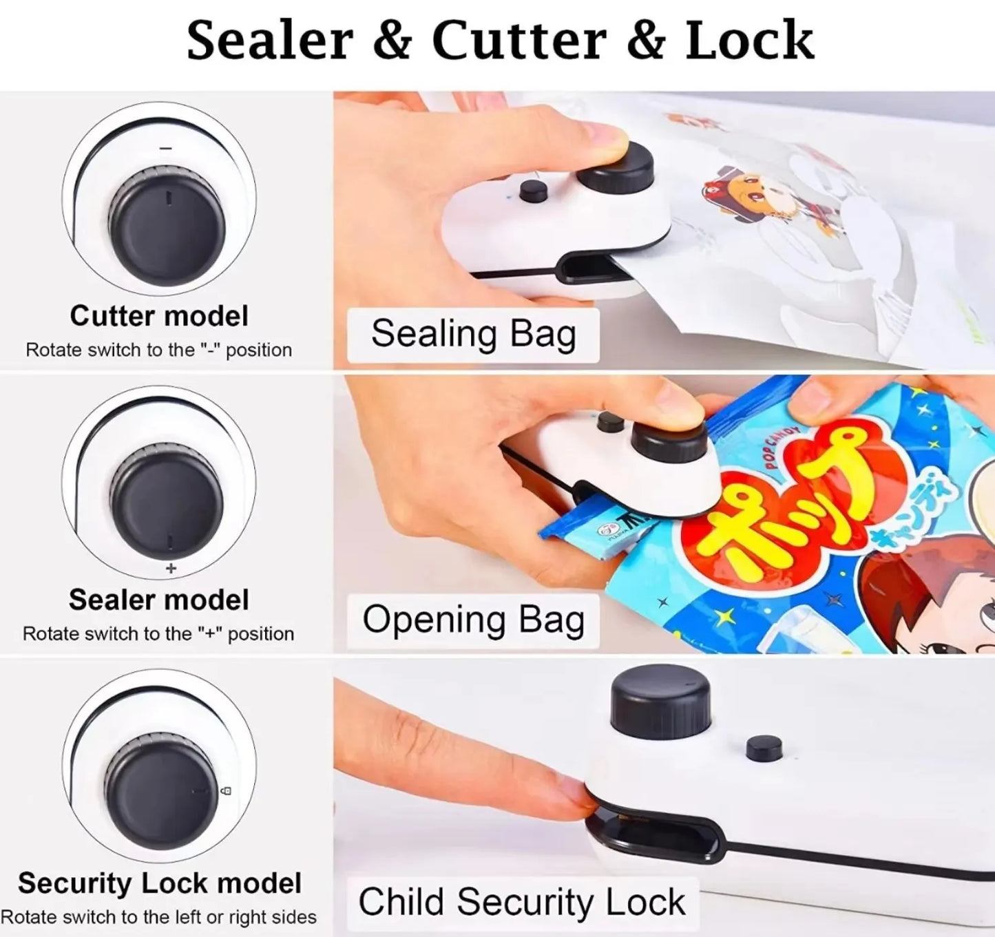 Mini Bag Heat Sealer – Handheld USB Food & Snack Sealer Clip for Storage Bags