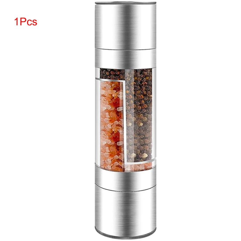 Salt and Pepper Grinder 2 in 1 Manual Stainless Steel