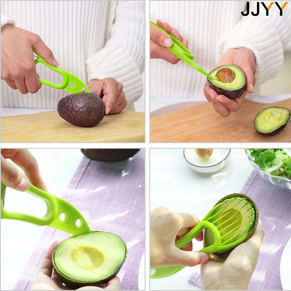 Fruit Peeler Cutter Pulp Separator Plastic Knife 3 In 1 Kitchen Vegetable Tools