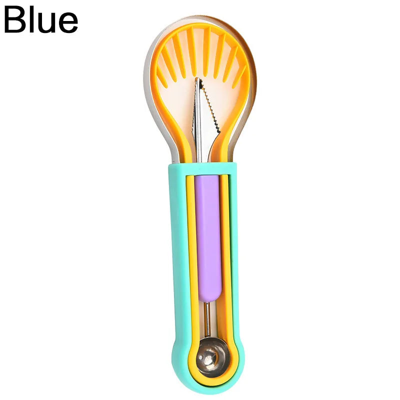 Fruit Peeler Cutter Pulp Separator Plastic Knife 3 In 1 Kitchen Vegetable Tools
