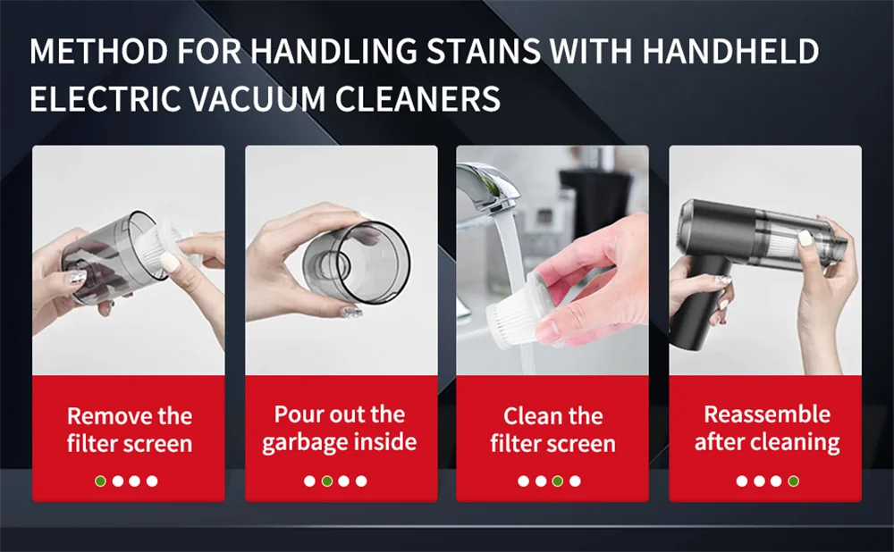Handheld Vacuum Cleaner for Car and Home
