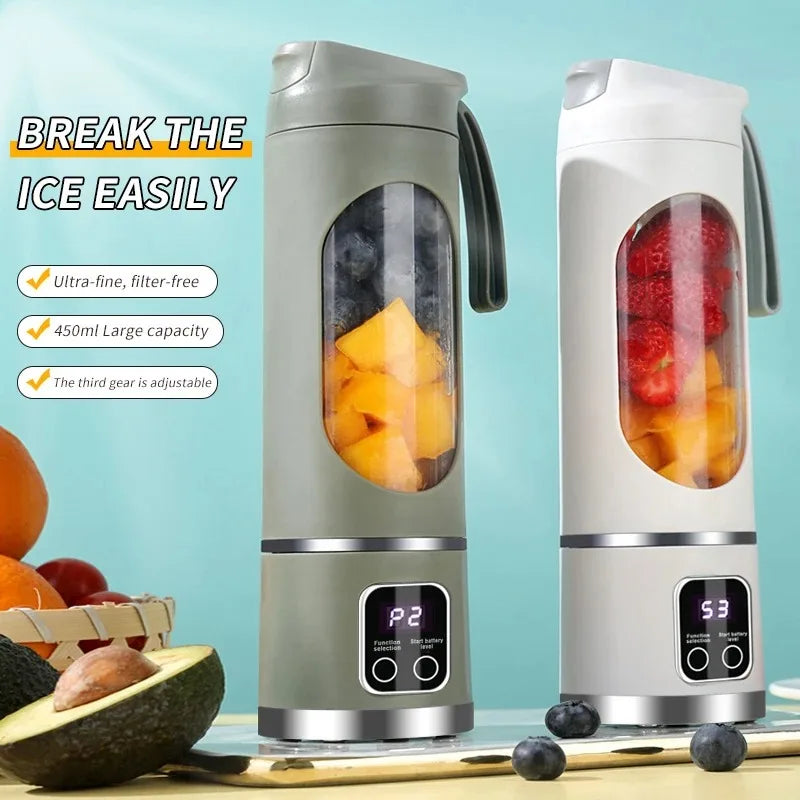 USB Rechargeable Blender Ice Crusher for Shakes and Smoothies Juicer Cup