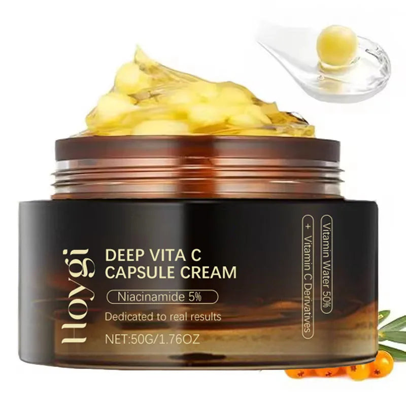 Deep Vita C Capsule Cream Face Moisturizer Gel with Collagen & Niacinamide