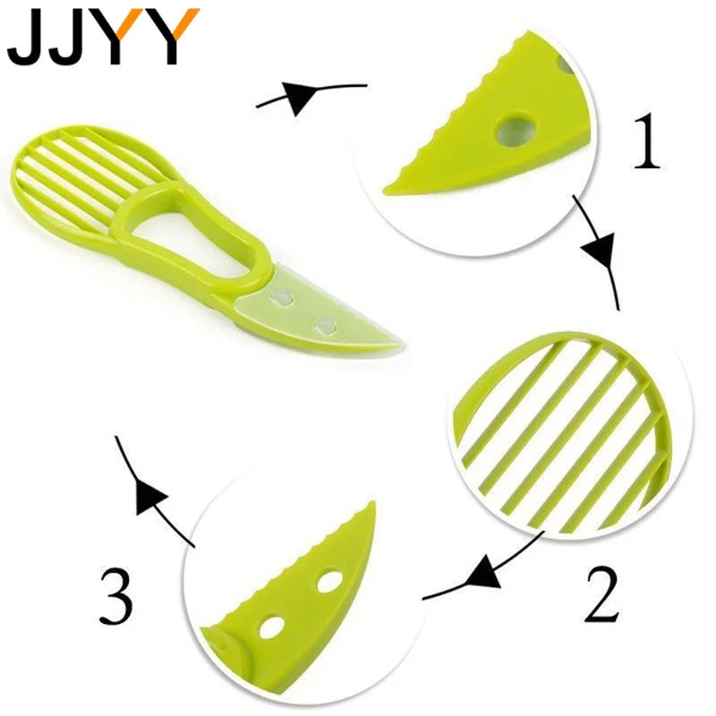 Fruit Peeler Cutter Pulp Separator Plastic Knife 3 In 1 Kitchen Vegetable Tools