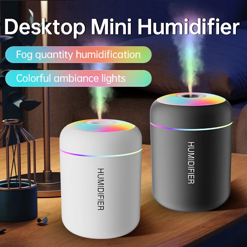 Mini air humidifier, USB aroma diffuser, Essential oil diffuser