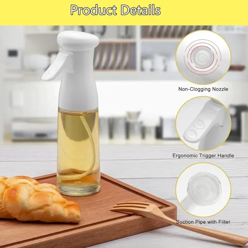 Oil Spray for Cooking—Oil Dispenser Mist Sprayer Bottle for kitchen Accessories