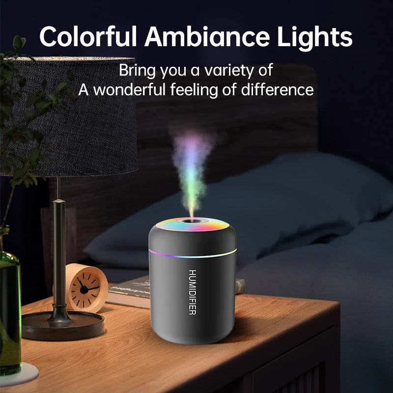 Mini air humidifier, USB aroma diffuser, Essential oil diffuser