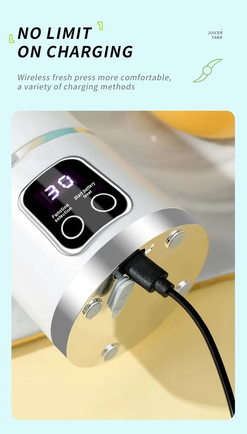 USB Rechargeable Blender Ice Crusher for Shakes and Smoothies Juicer Cup