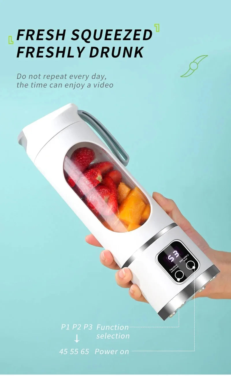 USB Rechargeable Blender Ice Crusher for Shakes and Smoothies Juicer Cup