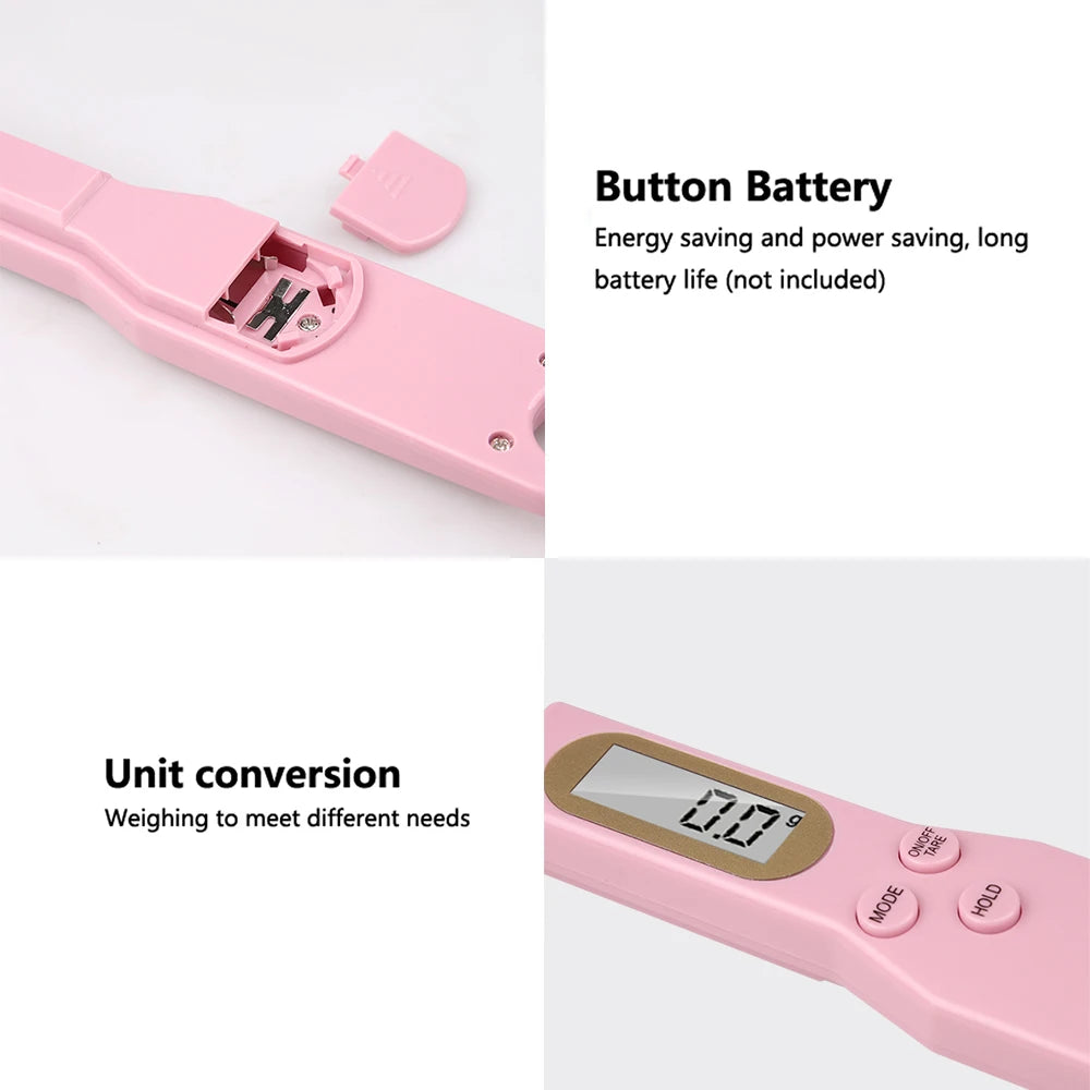 Mini Weight Measure Spoon with Digital Food Scale 0.1-500g