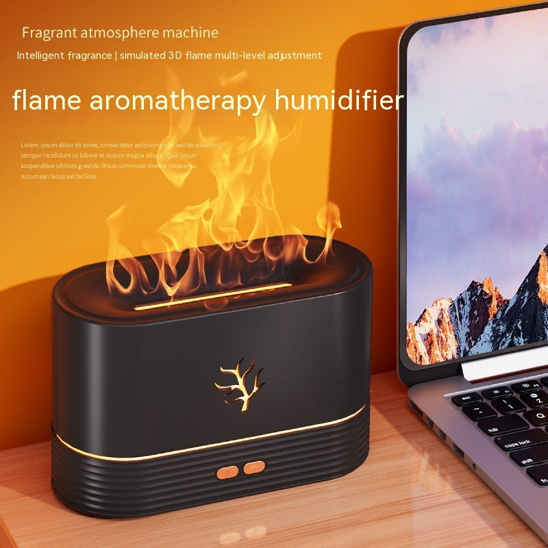 USB-powered LED aroma diffuser and humidifier with smart timing function