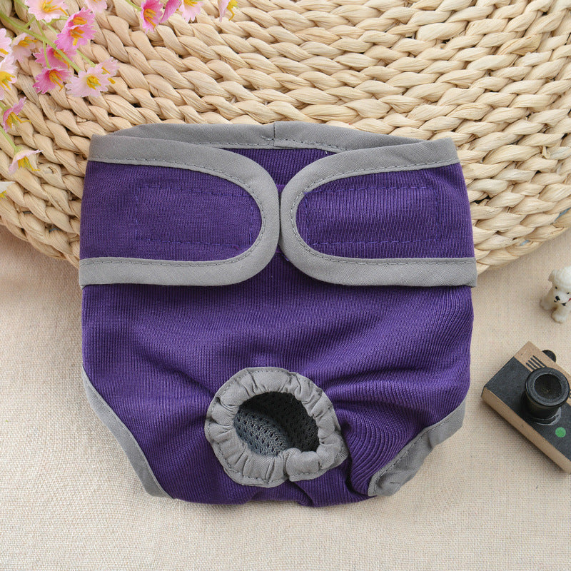 Adjustable dog panties for hygiene and comfort during heat cycles