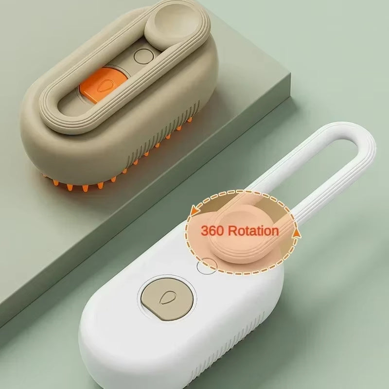 Steam Pet Comb Brush 3-in-1 Massager for Dogs & cats