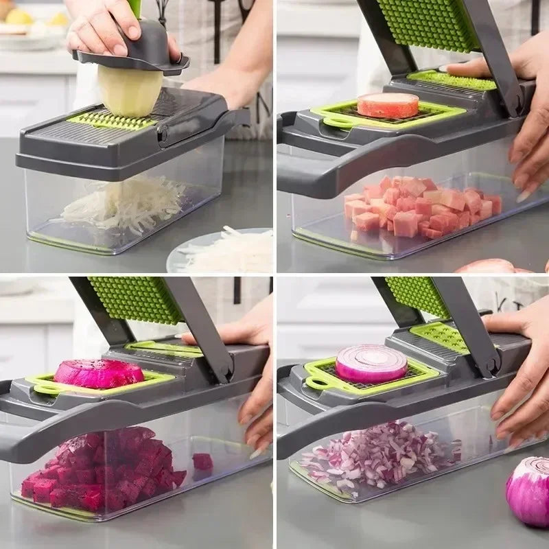 MEOD onion chopper and vegetable dicer with multiple slicing options
