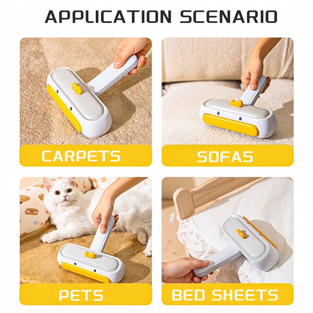 Portable, Multi-Surface Fur Removal Tool (Pet Hair Remover And Reusable Lint Roller)