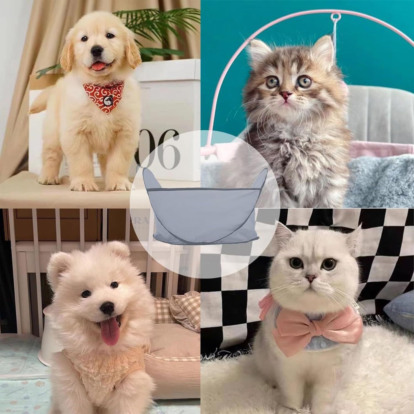 Easy Dog And Cat Hair Catcher Tent - Waterproof Adjustable For Easy Trimming And Shaving Pet Grooming
