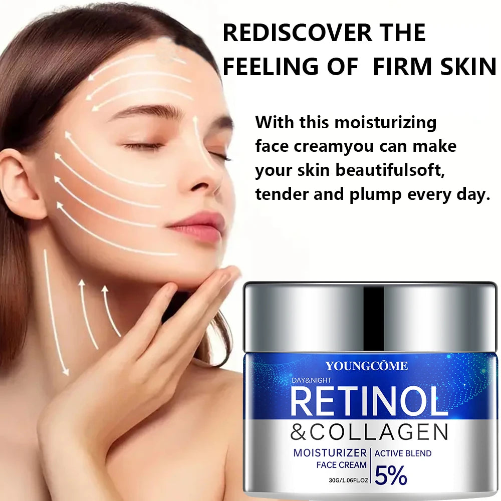 YOUNGCOME Retinol Cream & Serum Combo Set – Anti-Aging Moisturizer & serum for Wrinkles