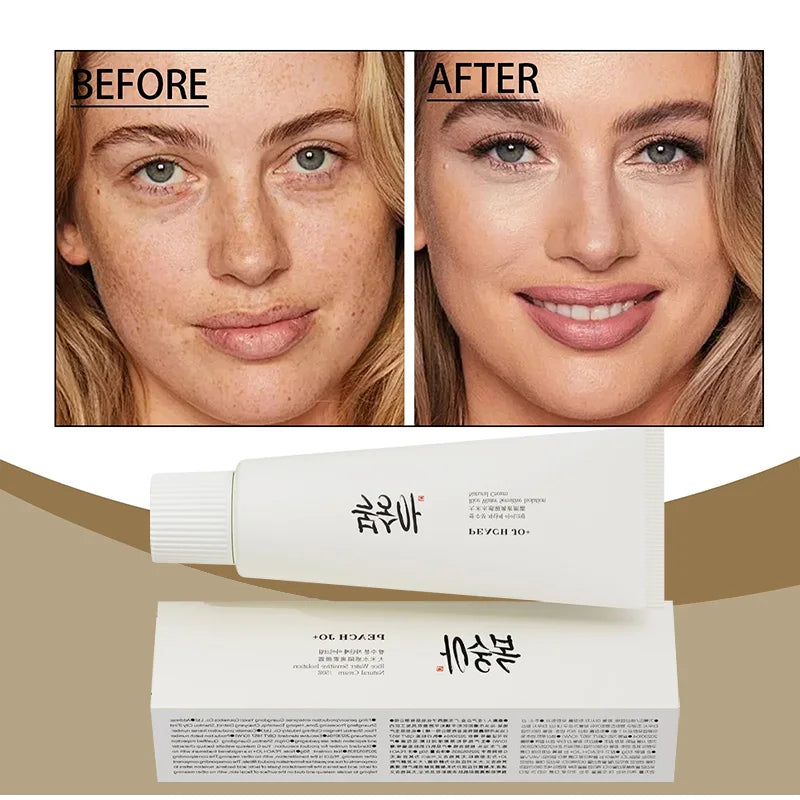 Korean Rice Extract Cream SPF50+ – Hydrating Moisturizer, Brightening Sunscreen & Lightweight Foundation Concealer