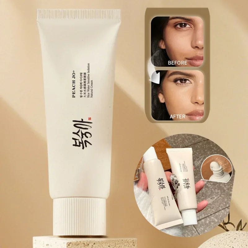 Korean Rice Extract Cream SPF50+ – Hydrating Moisturizer, Brightening Sunscreen & Lightweight Foundation Concealer