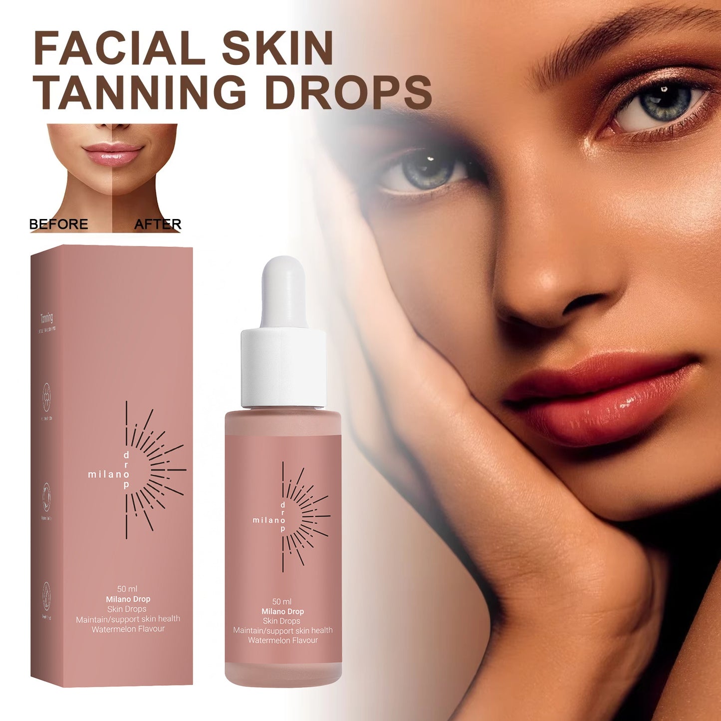 Tanning Face Serum Fine Line Repair Skin Serum