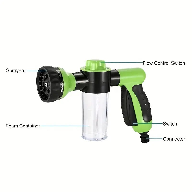 High-Pressure Pet Shower Sprayer Dog Shower Brush And Pet Grooming Comb For Watering
