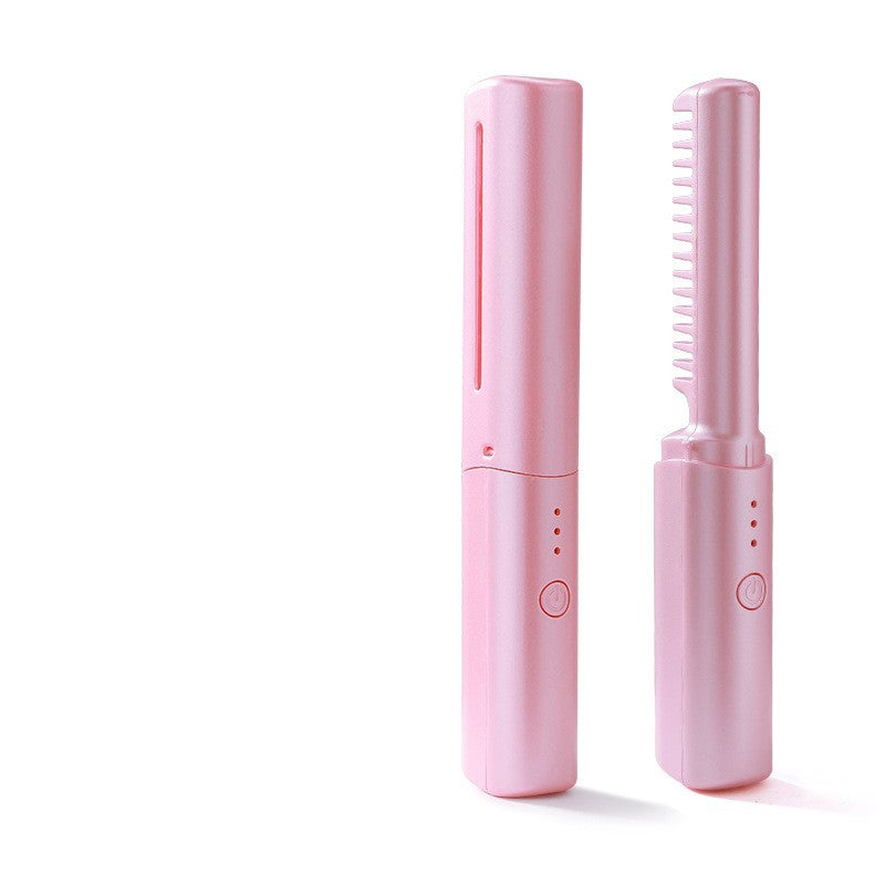 Professional Wireless Hair Straightener & Curling Brush (Hair Styling Tools)
